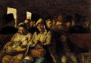 Honore  Daumier The Third-class Carriage oil on canvas